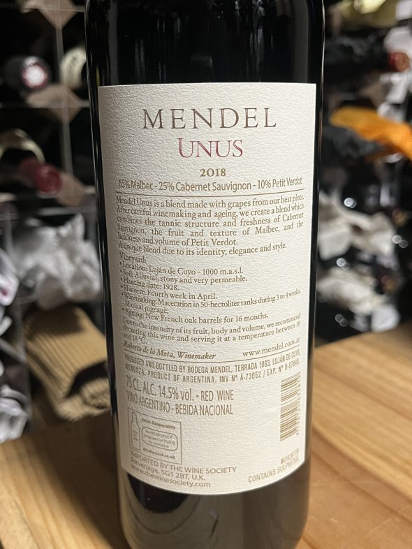 Mendel, Unus, Mendoza