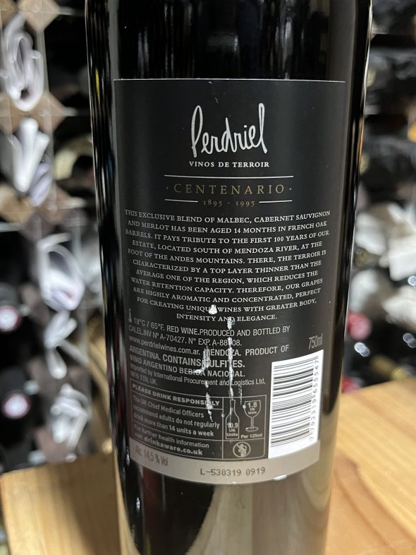 Norton, Finca Perdriel Centenario, Mendoza