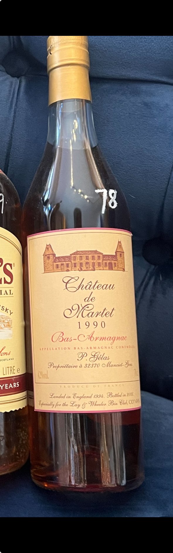 Chateau de Martet, Vintage, Bas Armagnac