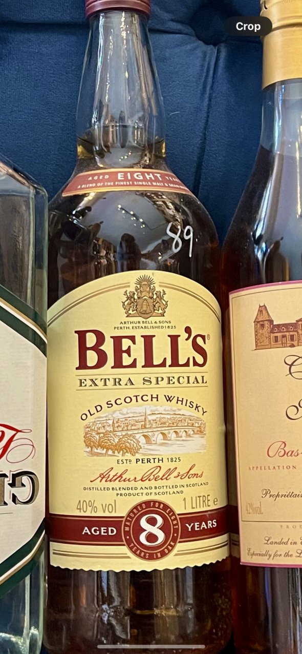 Bells, Blended Scotch Extra Strong aged 8 years rare bottle 