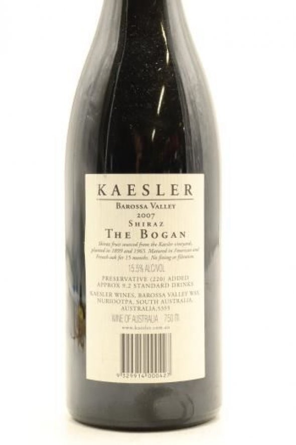 Kaesler Shiraz The Bogan 12x75cl IB