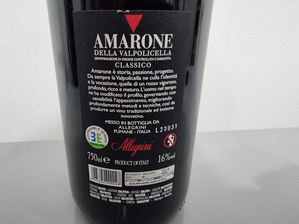 Allegrini, Amarone della Valpolicella, Classico