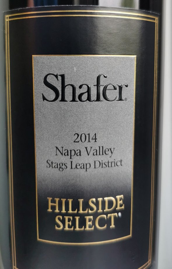 Shafer, Hillside Select, Stags Leap District