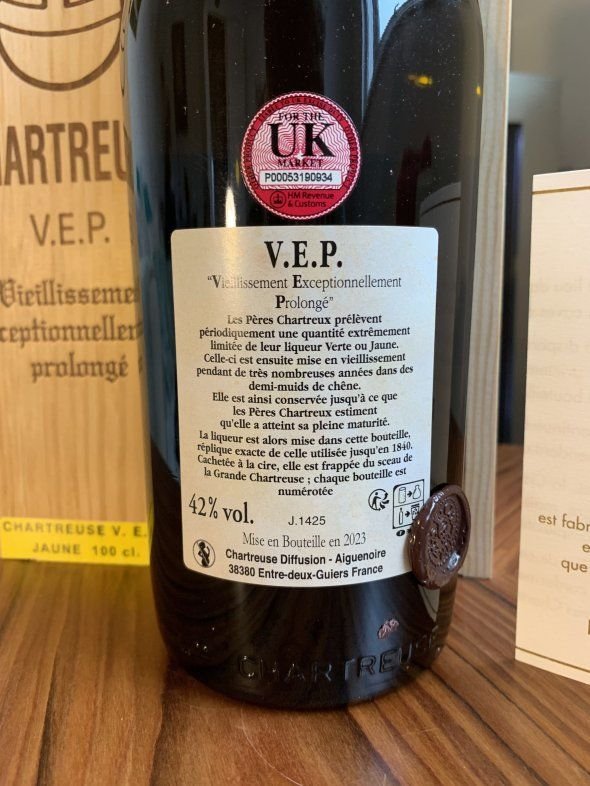 Chartreuse, Yellow Jaune VEP Liqueur
