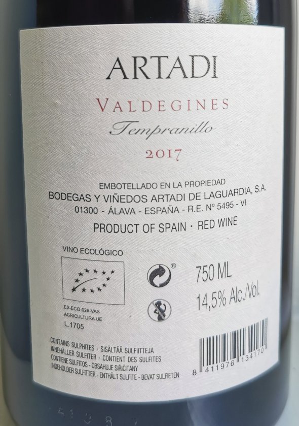 Artadi, Valdegines, Rioja