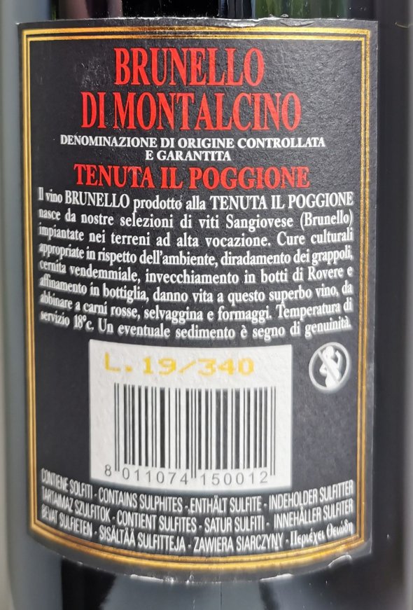 Il Poggione, Brunello di Montalcino