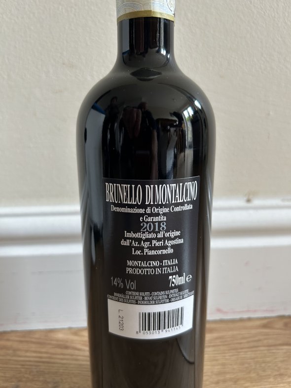2018 Brunello di Montalcino, Agostina Pieri, Montalcino, Tuscany