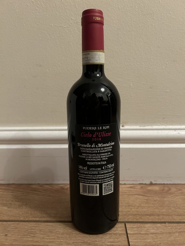 2018 Cielo d&rsquo;Ulisse, Brunello di Montalcino, Podere Le Ripi 