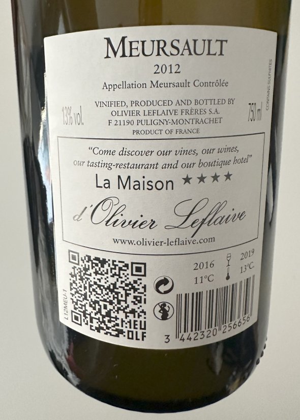 Olivier Leflaive, Meursault, Blanc