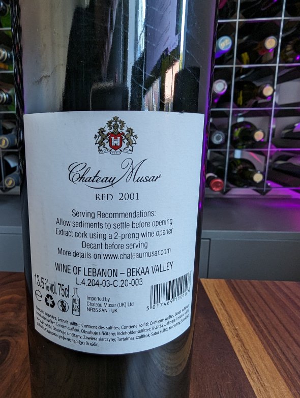 Chateau Musar, Red