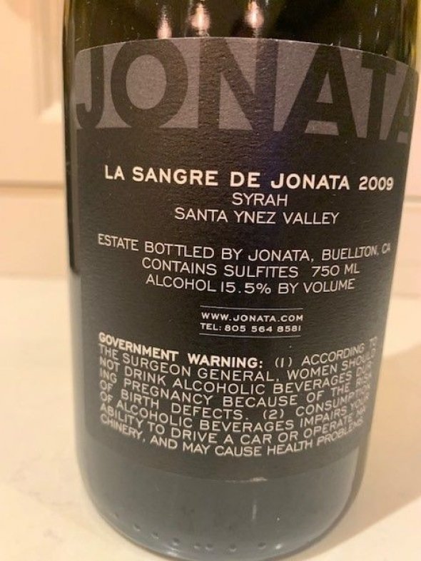 Jonata, La Sangre