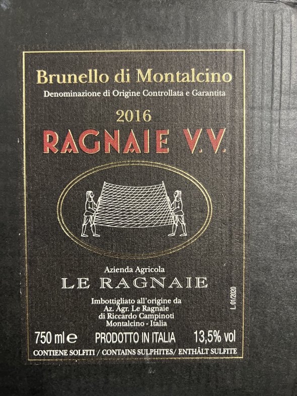 Le Ragnaie, Brunello di Montalcino, Ragnaie V.V.