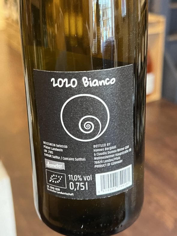 2020 Weisswein Bianco