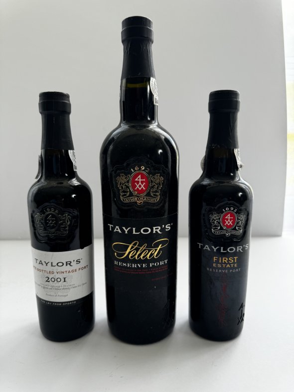 Taylor&rsquo;s collection x 3 bottles 