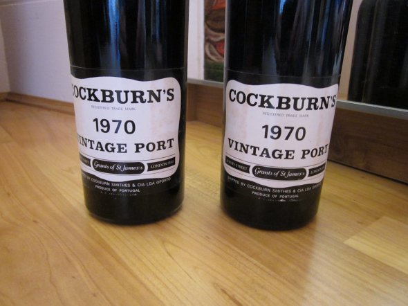 TWO Bottles of Cockburn's  Vintage Port 1970