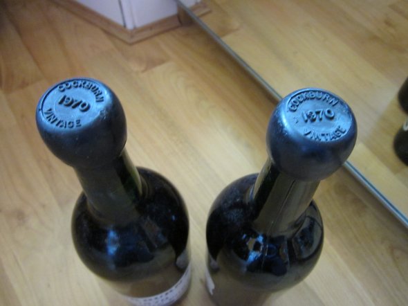 TWO Bottles of Cockburn's  Vintage Port 1970