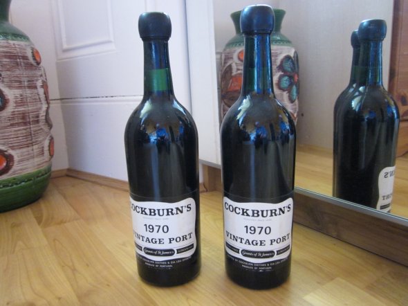 TWO Bottles of Cockburn's  Vintage Port 1970