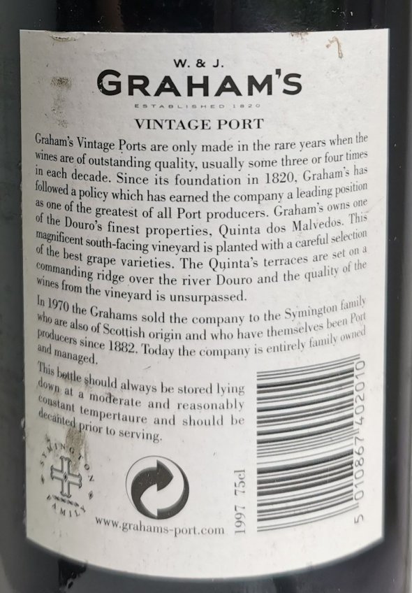 Graham s, Vintage Port