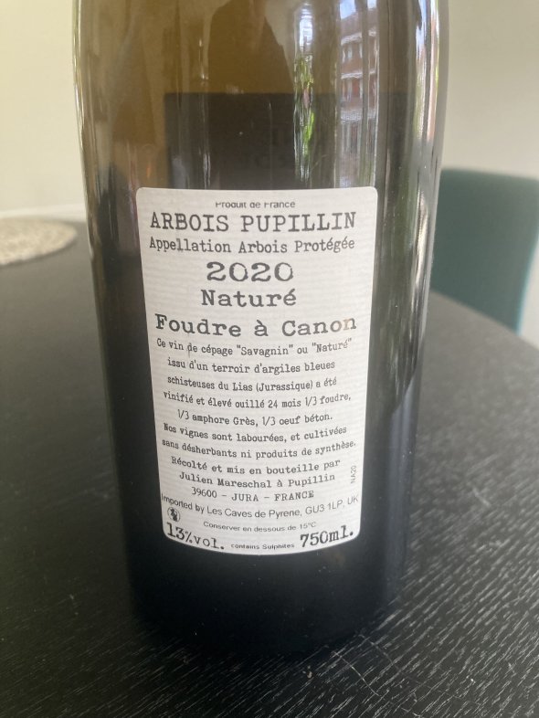 Domaine de la Borde, Savagnin 'Foudre &agrave; Canon' Nature 2020