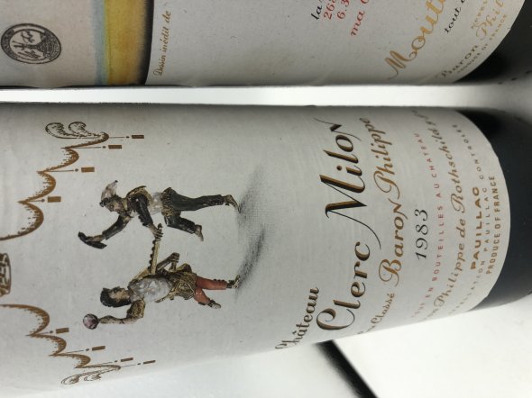 1983 Rothschild Collection 1 X Mouton Rothschild 1 X Clerc Milon 1 X Mouton Baron Philippe