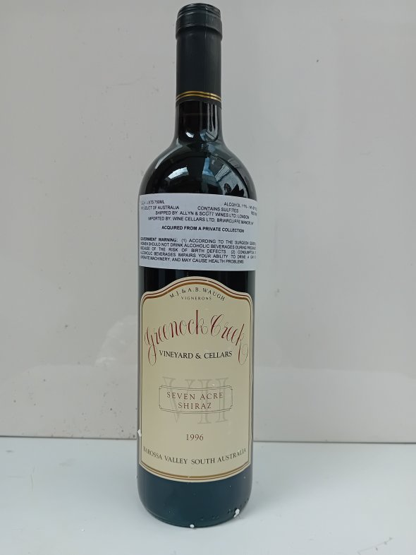1996 Greenock Creek "Seven Acre Shiraz" (99 Points RP) No Reserve