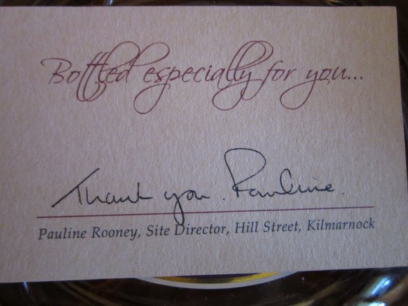 Johnnie Walker Diageo Thank You Hill Street Decanter 2012 V.Rare