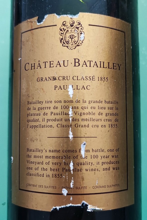 Chateau Batailley 5eme Cru Classe, Pauillac