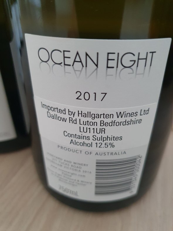 Ocean Eight, Verve Chardonnay, Mornington Peninsula