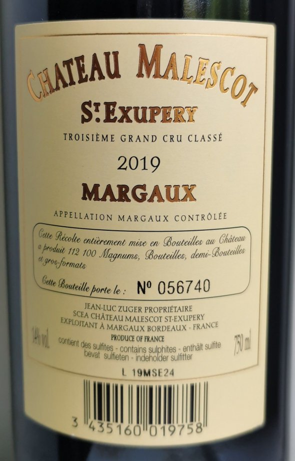 Chateau Malescot St. Exupery 3eme Cru Classe, Margaux