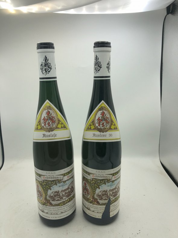 2 X Bots Maximin Grunhauser Auslese   1 X 2005 Herrenberg Cask 30 1 X 2006 Abtsberg 