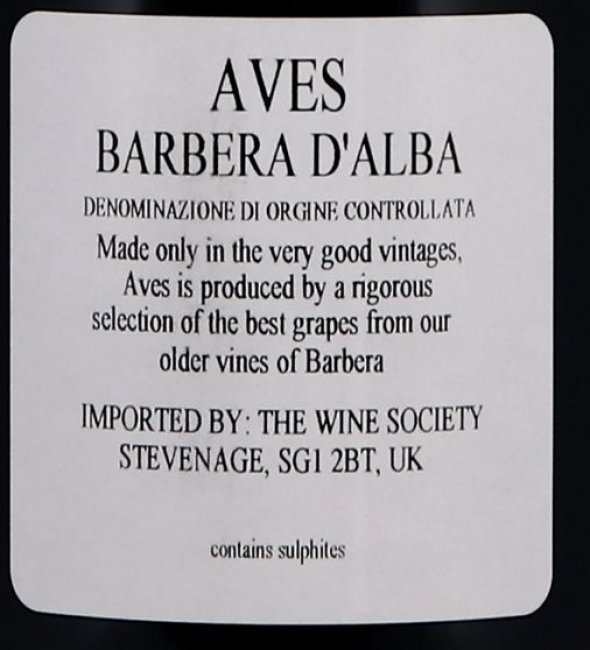 Barbera d'Alba Aves GB Burlotto 