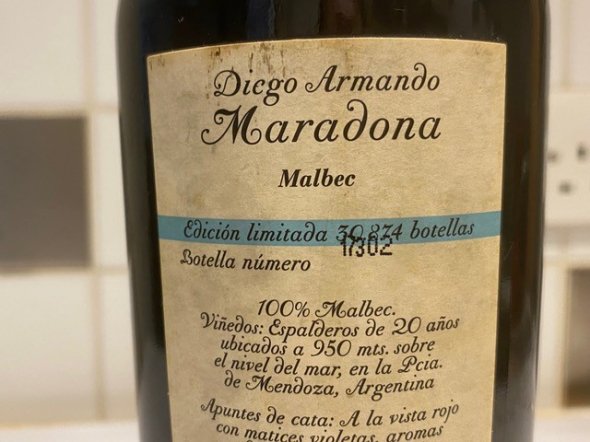 Diego Armando Maradona Malbec Premium Limited Edition