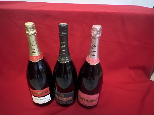 1X Magnum Piper Heidsieck essentiel, 1X Magnum Piper Heidsieck vintage 2014, 1X Magnum Piper Heidsieck Rose