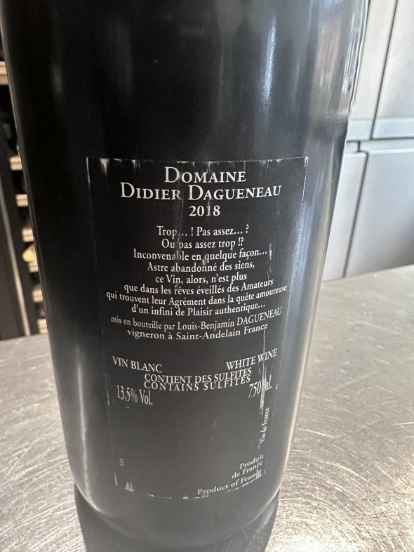 Domaine Didier Dagueneau, Pouilly Fume, Silex