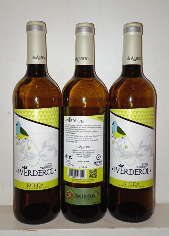 VERDEJO VERDEROL, BODEGAS DE ALBERTO, RUEDA