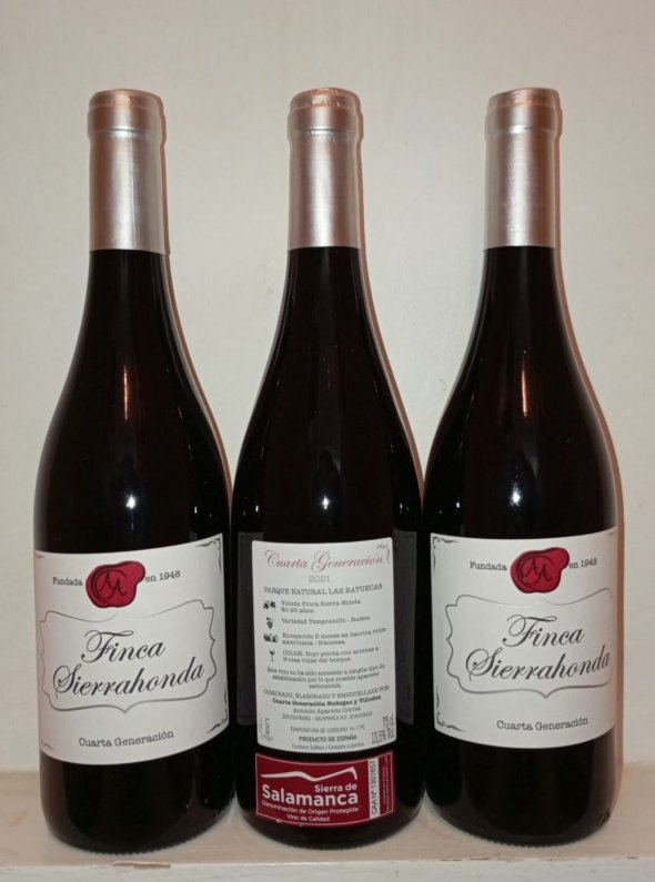 RUFETE, SINGLE VINEYARD FINCA SIERRAHONDA, BODEGA CUARTA GENERACION, SALAMANCA