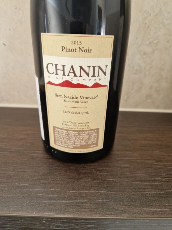 Chanin, Pinot Noir Bien Nacido, Santa Maria Valley