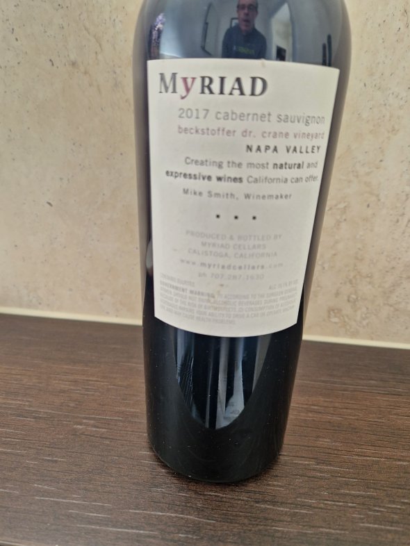 Myriad, Beckstoffer Dr. Crane Vineyard Cabernet Sauvignon, Napa Valley