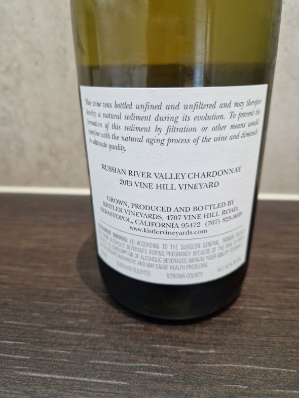 Kistler, Vine Hill Vineyard Chardonnay, Russian River Valley