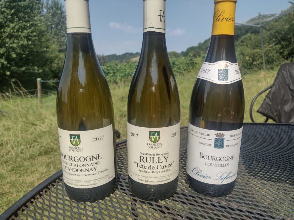 Olivier Leflaive, Auxey-Duresses, Blanc, Francois D' Allianes Rully Tete de Cuvee and Cote Chalonaise Chardonnay., 2017
