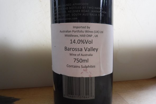 Two Hands, Aphrodite, Cabernet Sauvignon, Barossa Valley, Australia 