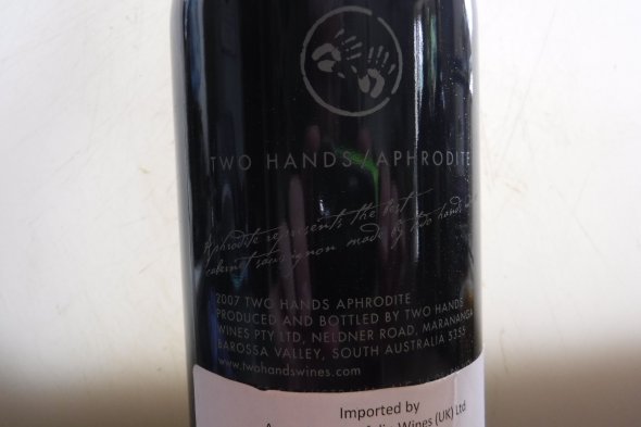 Two Hands, Aphrodite, Cabernet Sauvignon, Barossa Valley, Australia 