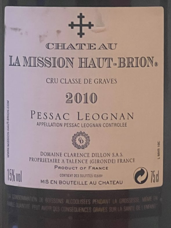 Chateau La Mission Haut-Brion Cru Classe, Pessac-Leognan