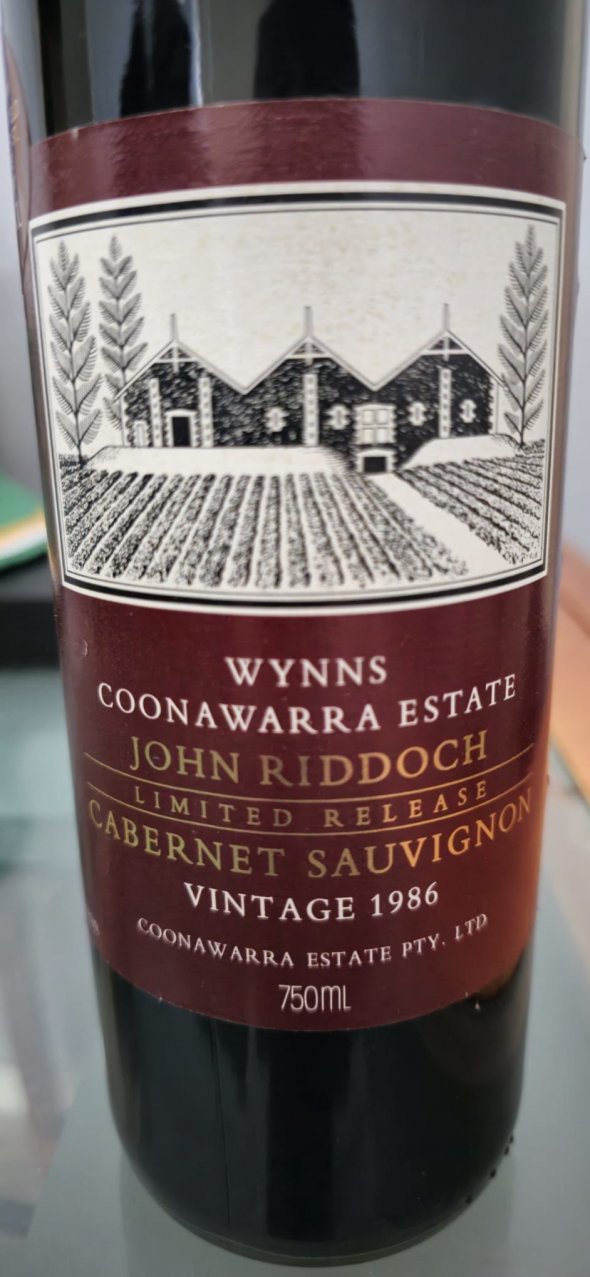 Wynns, John Riddoch Cabernet Sauvignon, Coonawarra