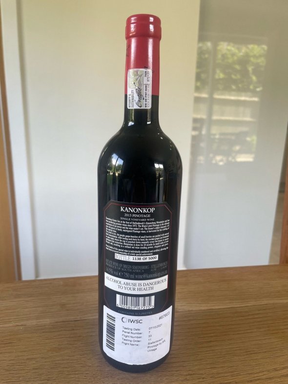 Kanonkop, Black Label Pinotage, Stellenbosch