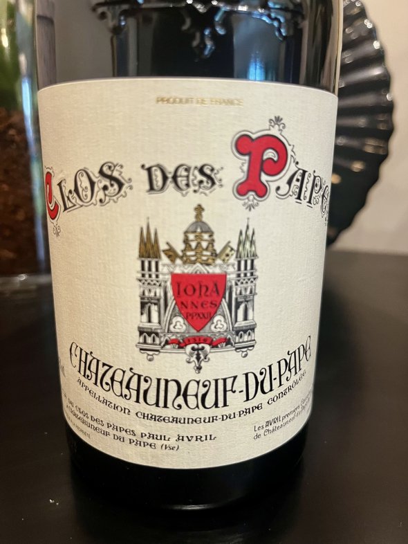 Paul Avril, Chateauneuf-du-Pape, Clos des Papes, WS 98/RP 97/JR 17.5+