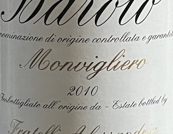 Alessandria Fratelli, Barolo, Monvigliero