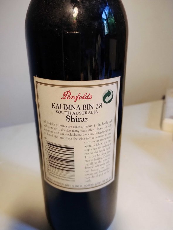 Penfolds, Bin 28 Kalimna Shiraz, South Australia