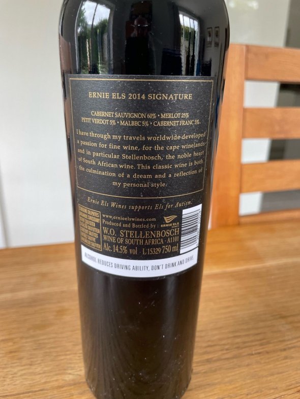 Ernie Els, Signature, Stellenbosch