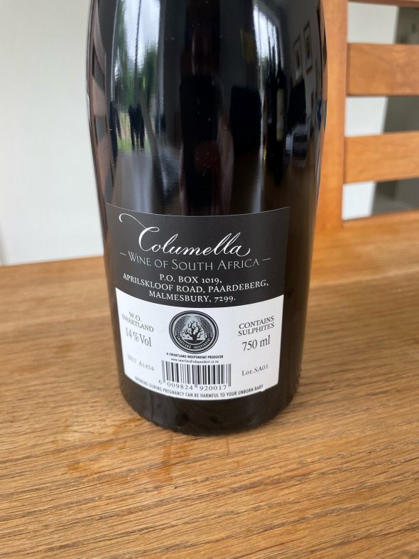 Sadie Family, Columella, Swartland